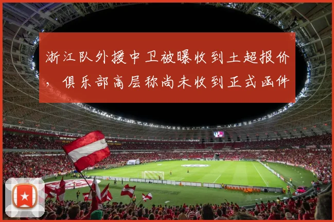 浙江队外援中卫被曝收到土超报价，俱乐部高层称尚未收到正式函件